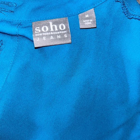 Seventh Avenue sleeveless top with ruffles on the openings size M EUC!!! - Picture 6 of 6